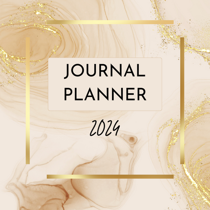 Digital Journal Planner Gold 2024