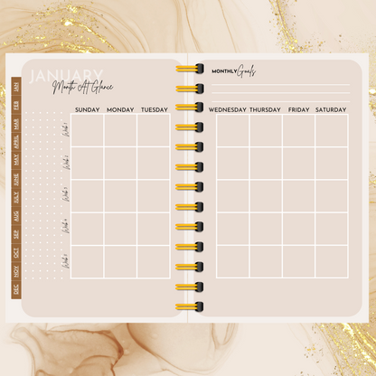 Digital Journal Planner Gold 2024